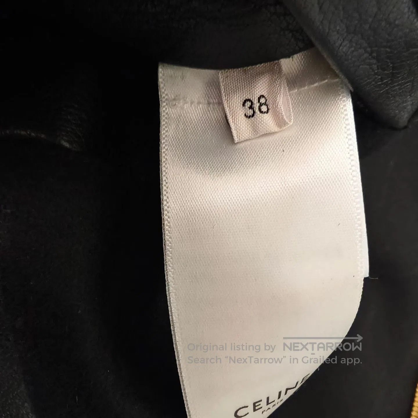 Celine CELINE Black Leather Hooded Jacket. Size S / US 4 / IT 40 - 4 Thumbnail