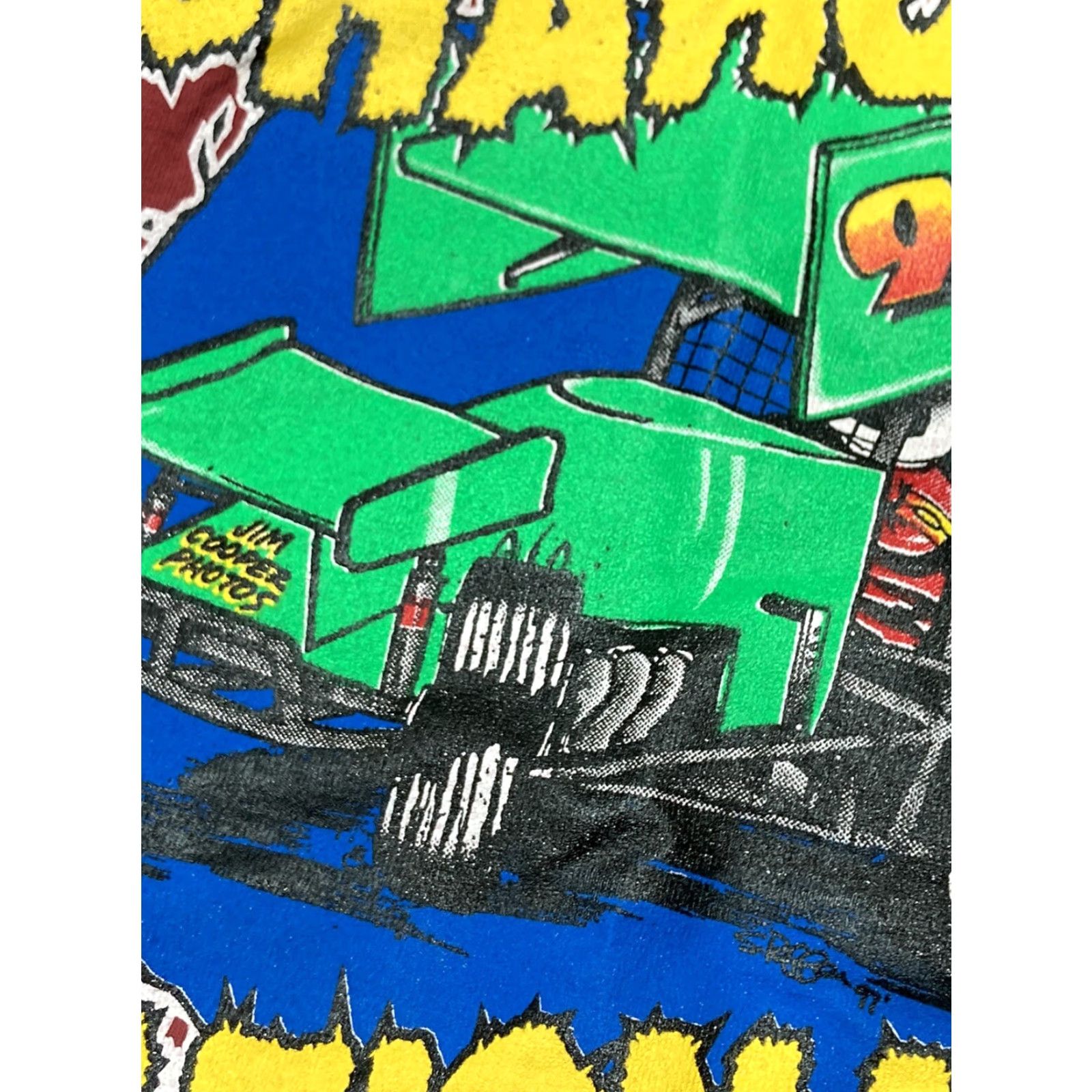 Vintage VINTAGE dirt racing shirt track race 1997 Sharon Nationals Jim Cooper NOS Large T-Shirt Mens L Red Size US L / EU 52-54 / 3 - 4 Thumbnail