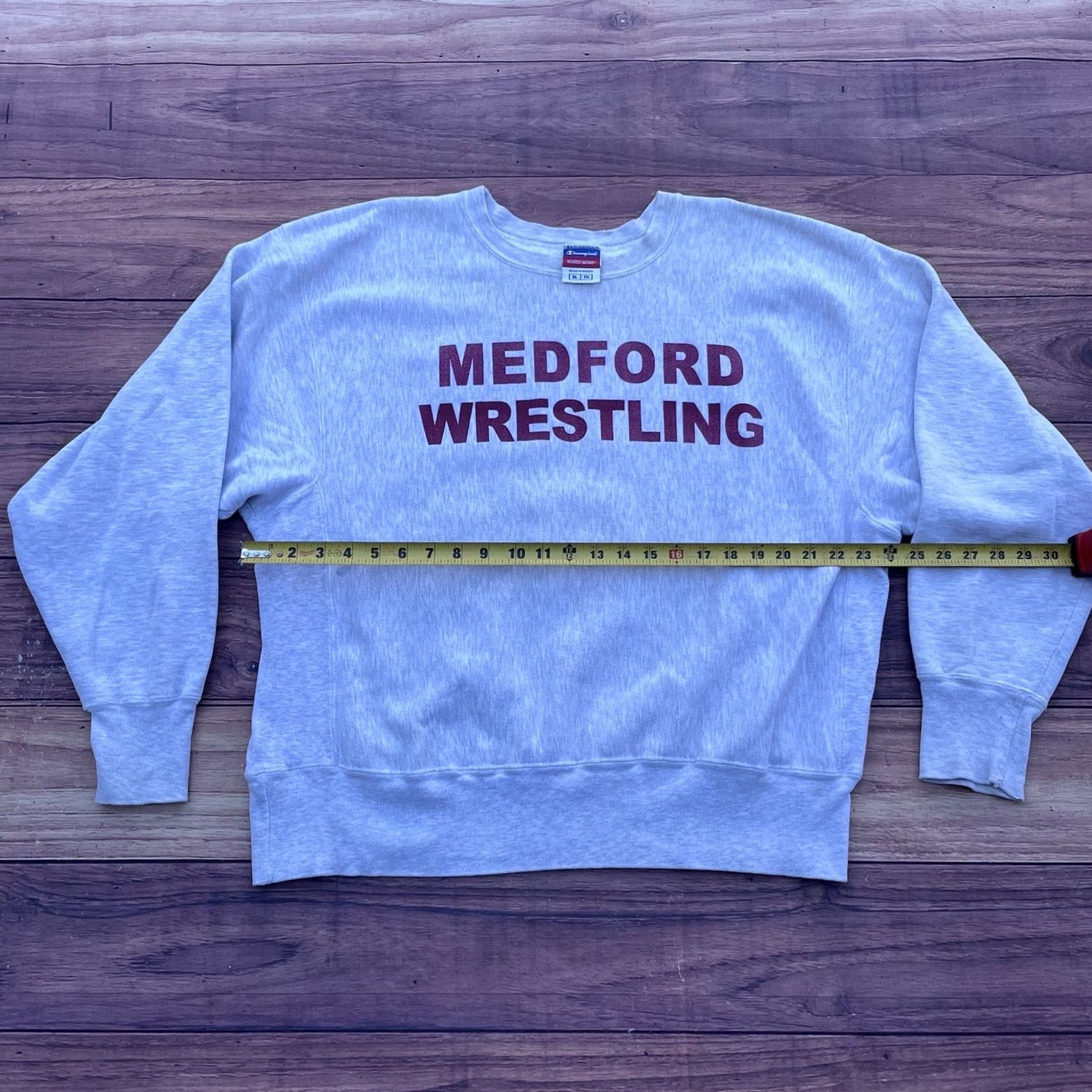 Champion VINTAGE Champion Reverse Weave Sweatshirt Gray XL Men 90s Wrestling Pullover Reversible Sweatshirt Athletic Size US XL / EU 56 / 4 - 4 Thumbnail