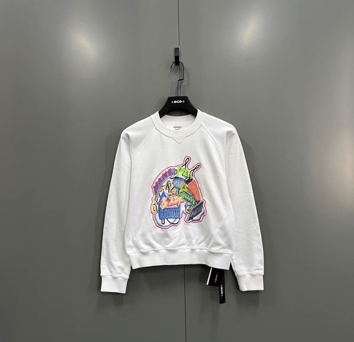 Hermes Hermès 23SS Cartoon Letter Printed Sweatshirt J41 Size XS / US 0-2 / IT 36-38 - 1 Thumbnail