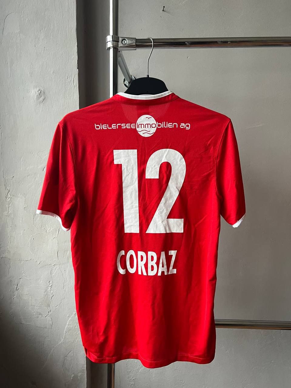 Nike 2012/13 FC BIEL/BIENNA #12 MATCH WORN HOME SOCCER JERSEY M Size US M / EU 48-50 / 2 - 3 Thumbnail