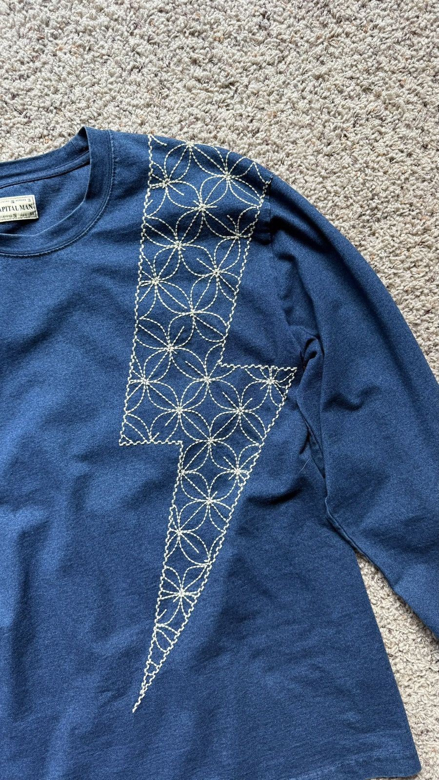 Kapital Kapital Boro/Sashiko Thunder Sweatshirt Size US M / EU 48-50 / 2 - 3 Thumbnail