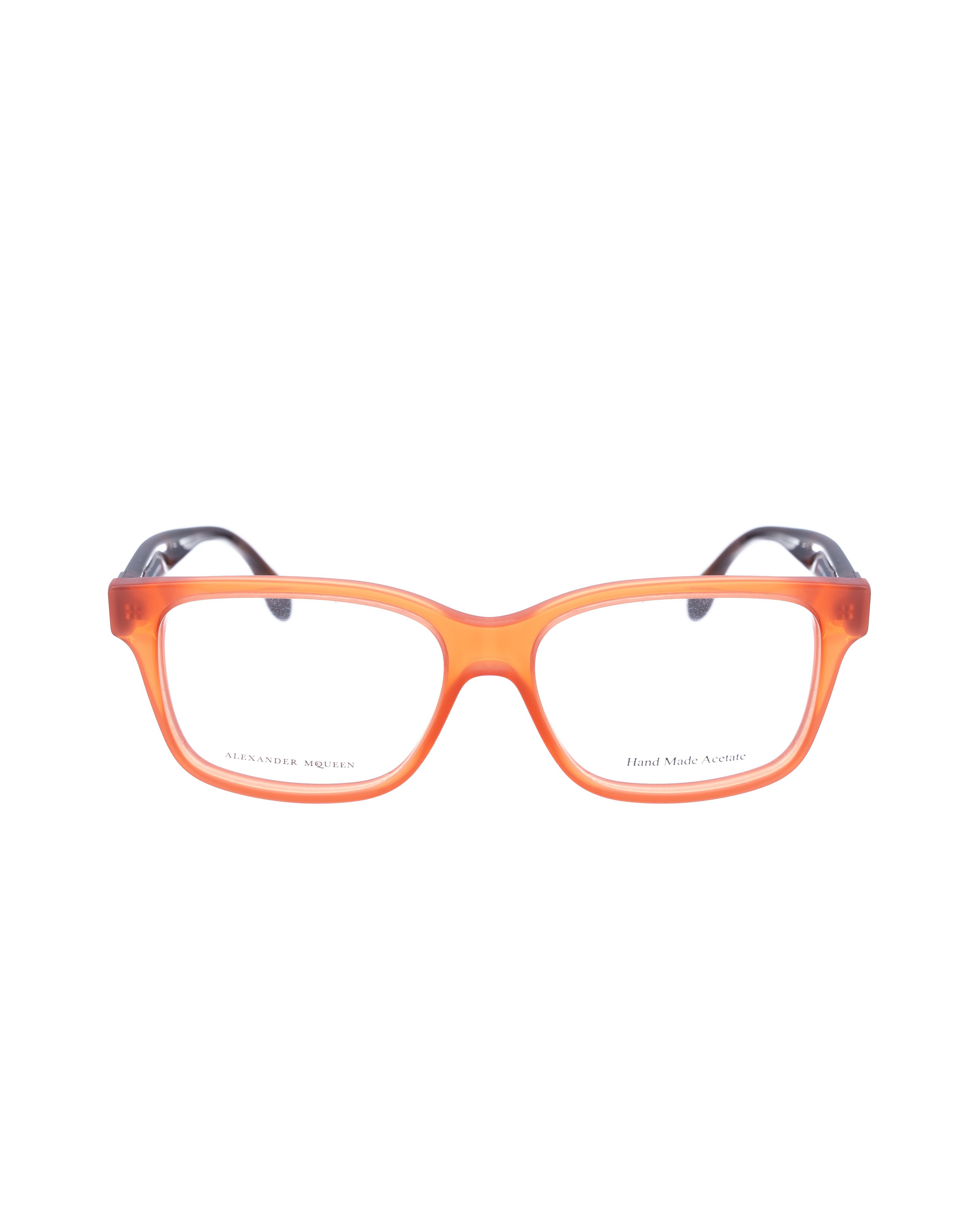 Alexander McQueen 00s Bold Nerdy Havana and Orange Glasses