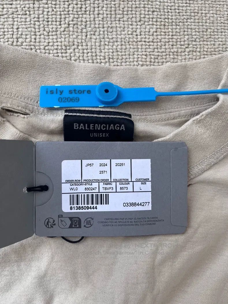 Balenciaga Balenciaga Logo Loose Short Sleeve T-Shirt Size US L / EU 52-54 / 3 - 4 Thumbnail