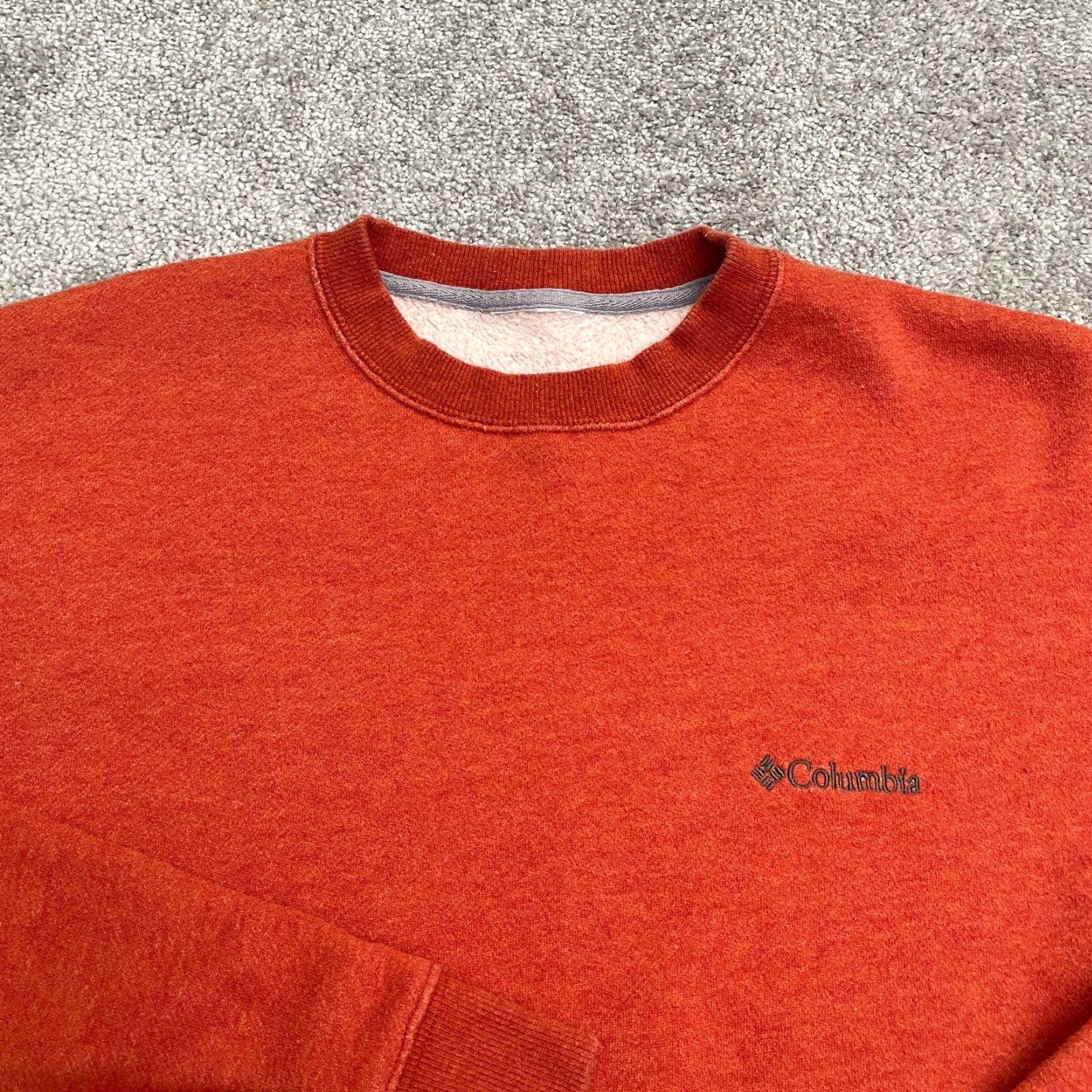 Vintage Columbia Sweatshirt Mens Large Orange Fleece Crew Neck Pullover Casual Outdoor Size US L / EU 52-54 / 3 - 3 Thumbnail