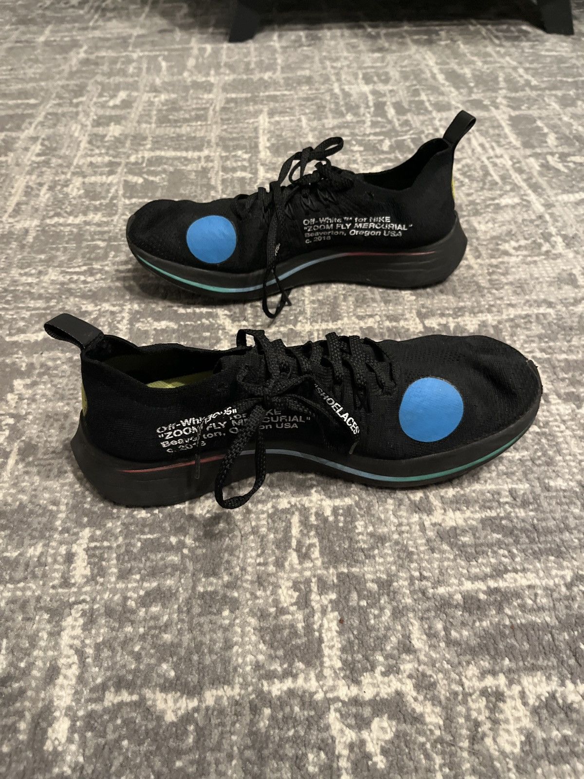 Nike × Off-White Off-White x Zoom Fly Mercurial Flyknit Black Size US 9.5 / EU 42-43 - 5 Thumbnail
