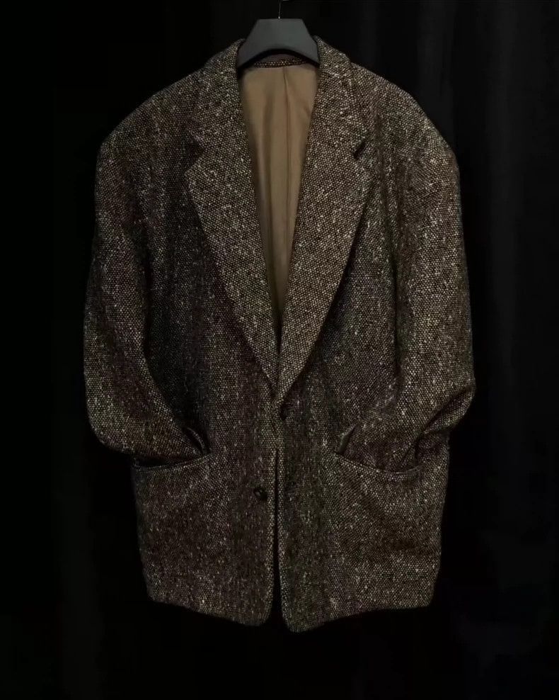 Comme des Garcons CDG Homme Plus tweed wool jacket jacket-2505 Size US M / EU 48-50 / 2 - 1 Thumbnail