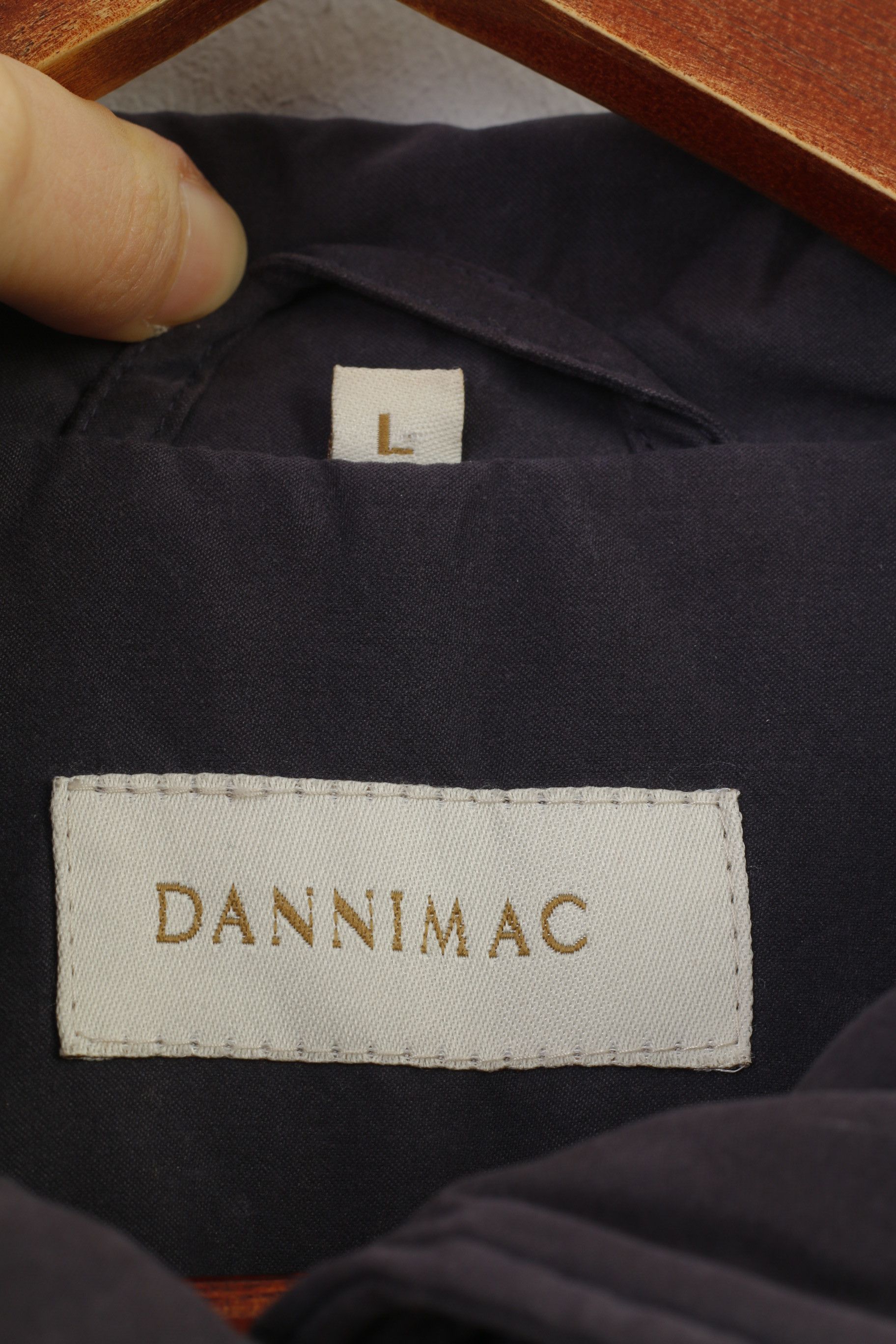 Vintage Dannimac Women L Jacket Navy Full Zipper Pockets 11050 Size L / US 10 / IT 46 - 4 Thumbnail