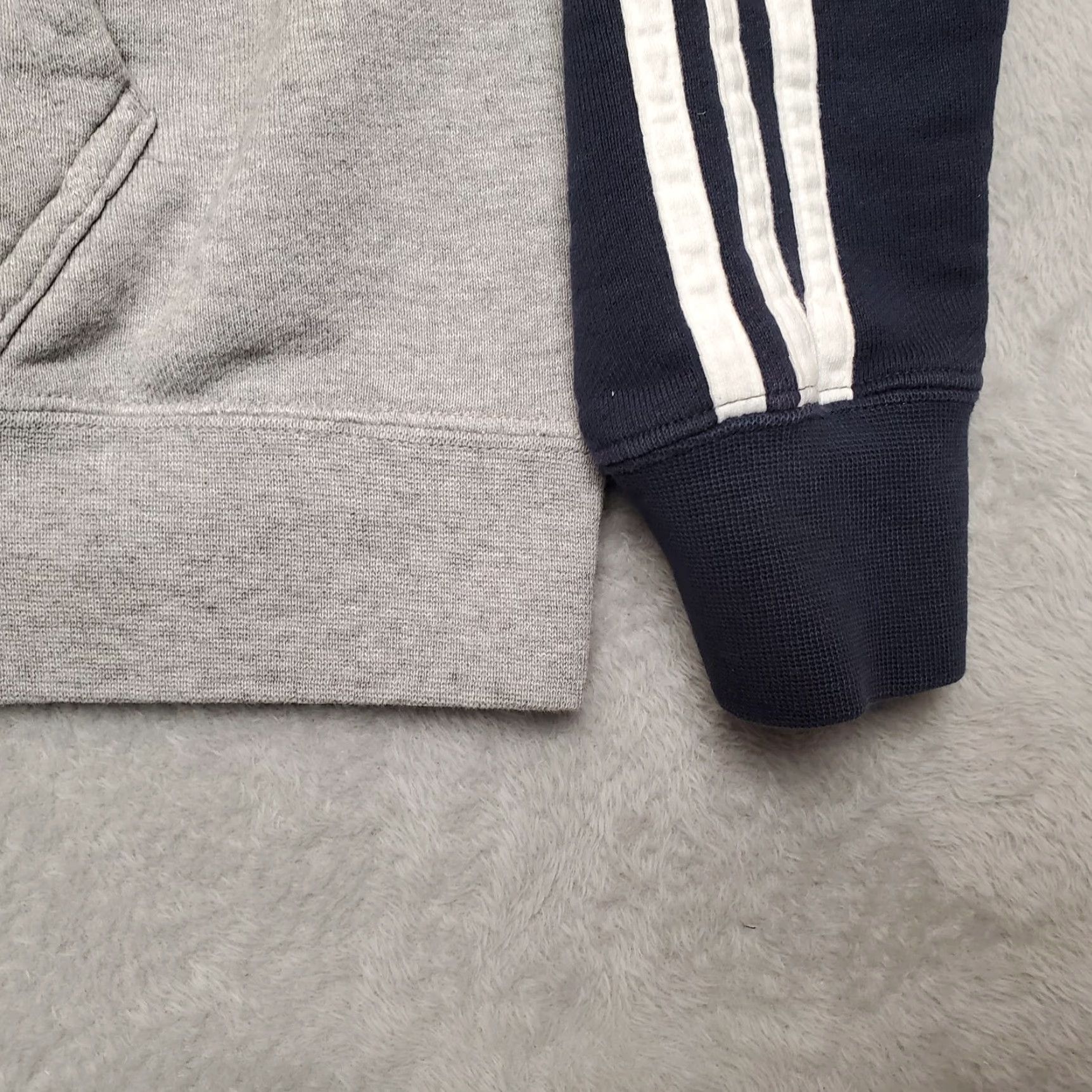 Adidas Adidas Hoodie Mens Medium Blue Gray Trefoil Three Stripe Logo Hooded Sweatshirt Size US M / EU 48-50 / 2 - 3 Thumbnail