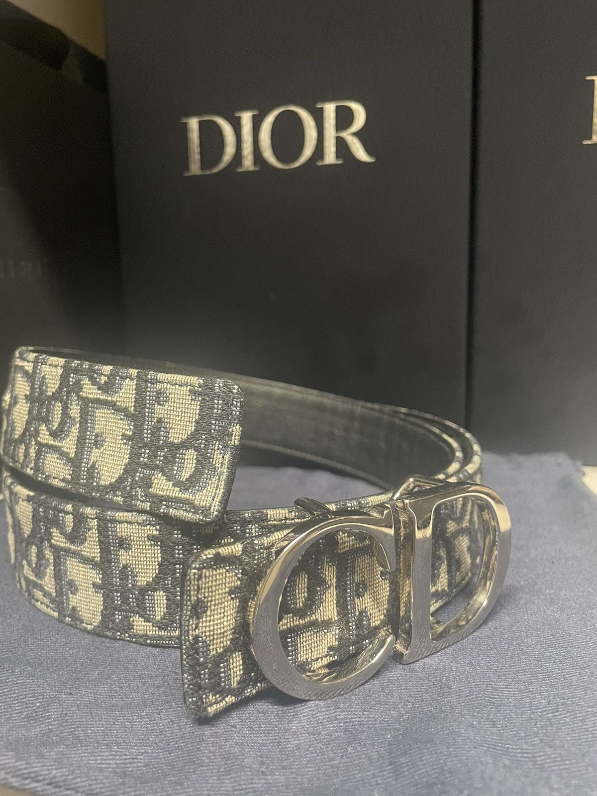 Dior Dior jacquard belt Size 32 - 1 Thumbnail