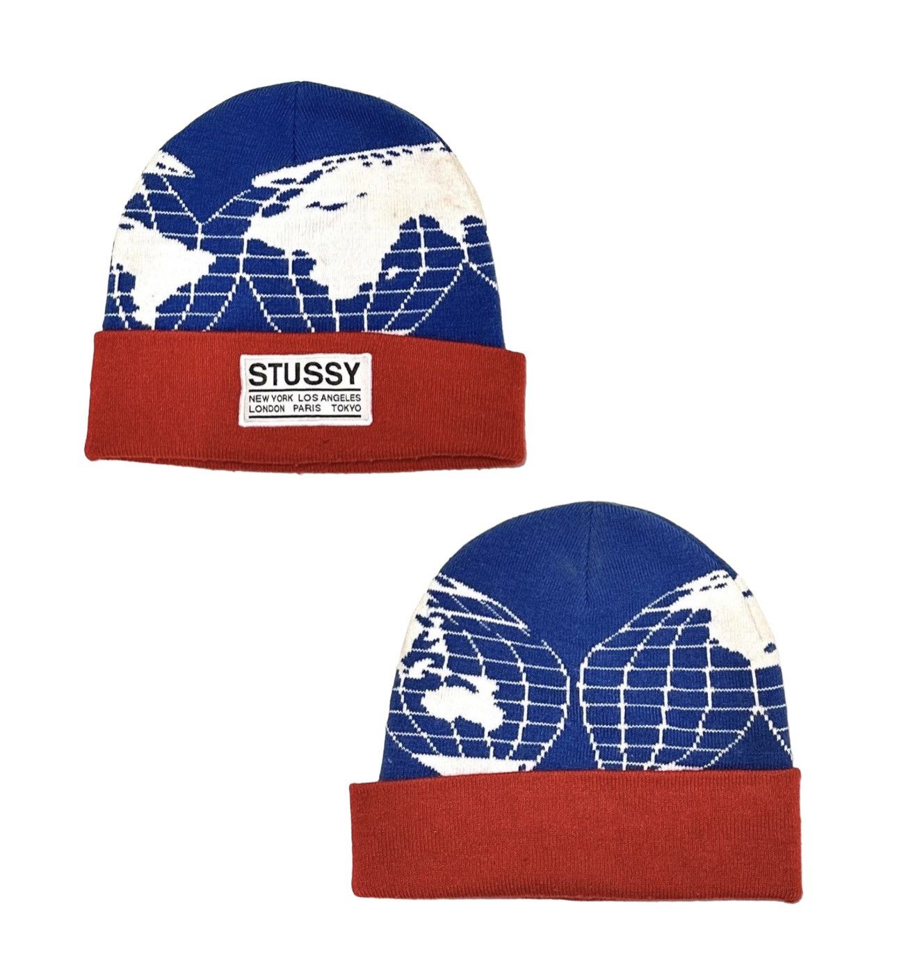 image of Hats x Stussy Beanie in Blue, Men's