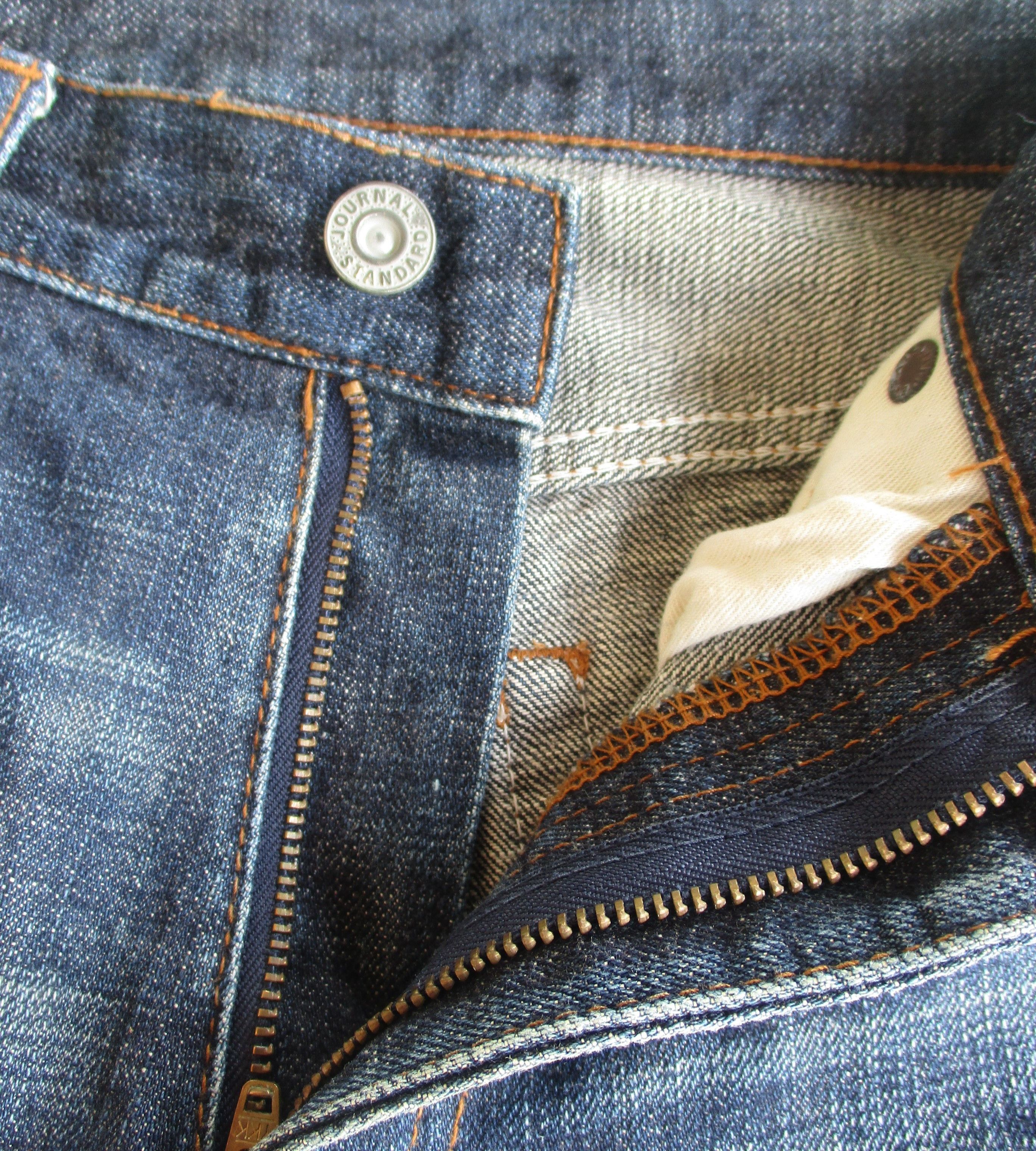 J.S. Homestead × Journal Standard Lot 2900 Dark Wash Low Rise Straight Leg 28x31 Size US 29 - 4 Thumbnail