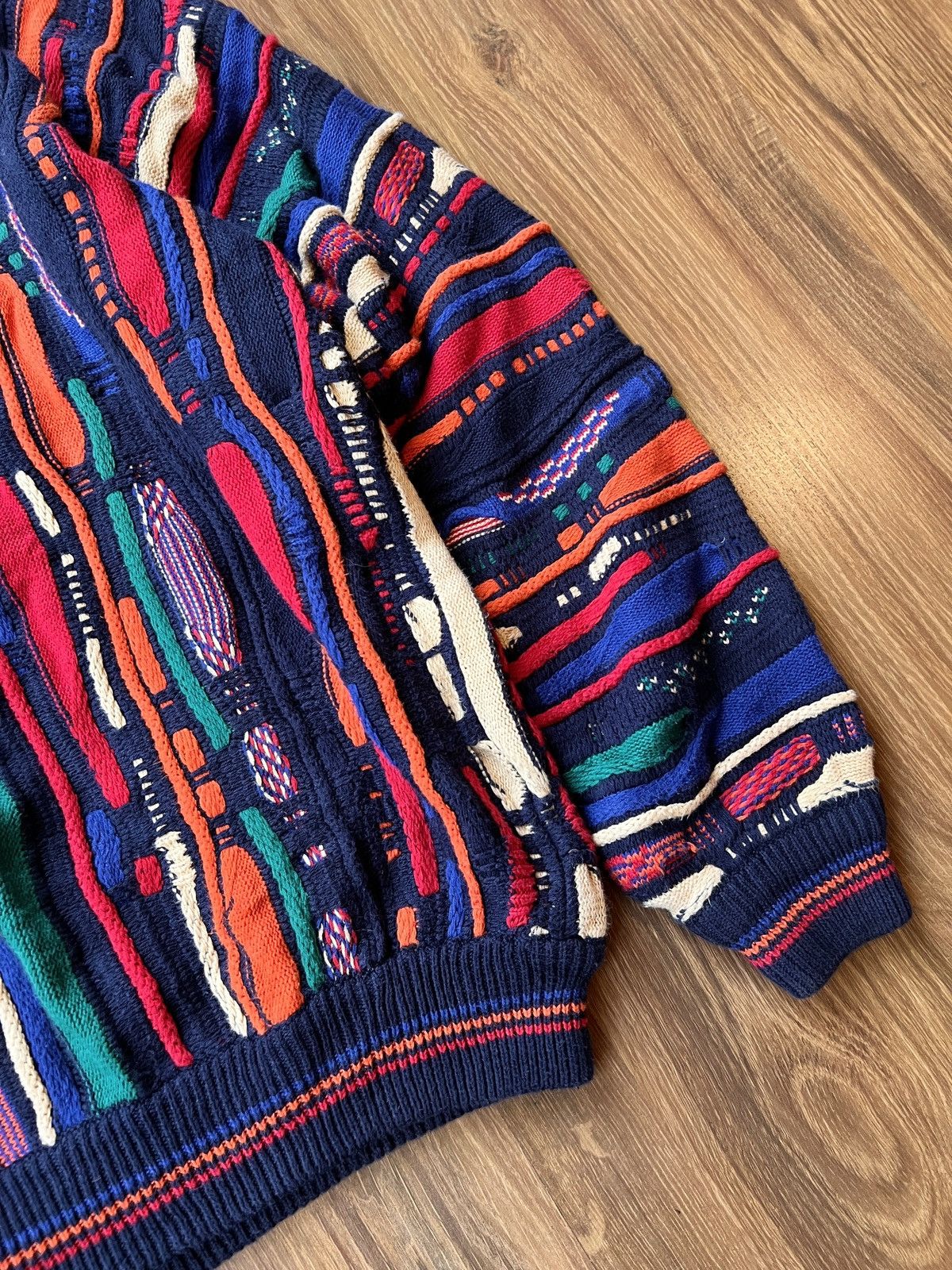 Coogi Rare Coogi 3D Knit / Sweater (Red/Blue/Green/Orange) Size US L / EU 52-54 / 3 - 9 Thumbnail