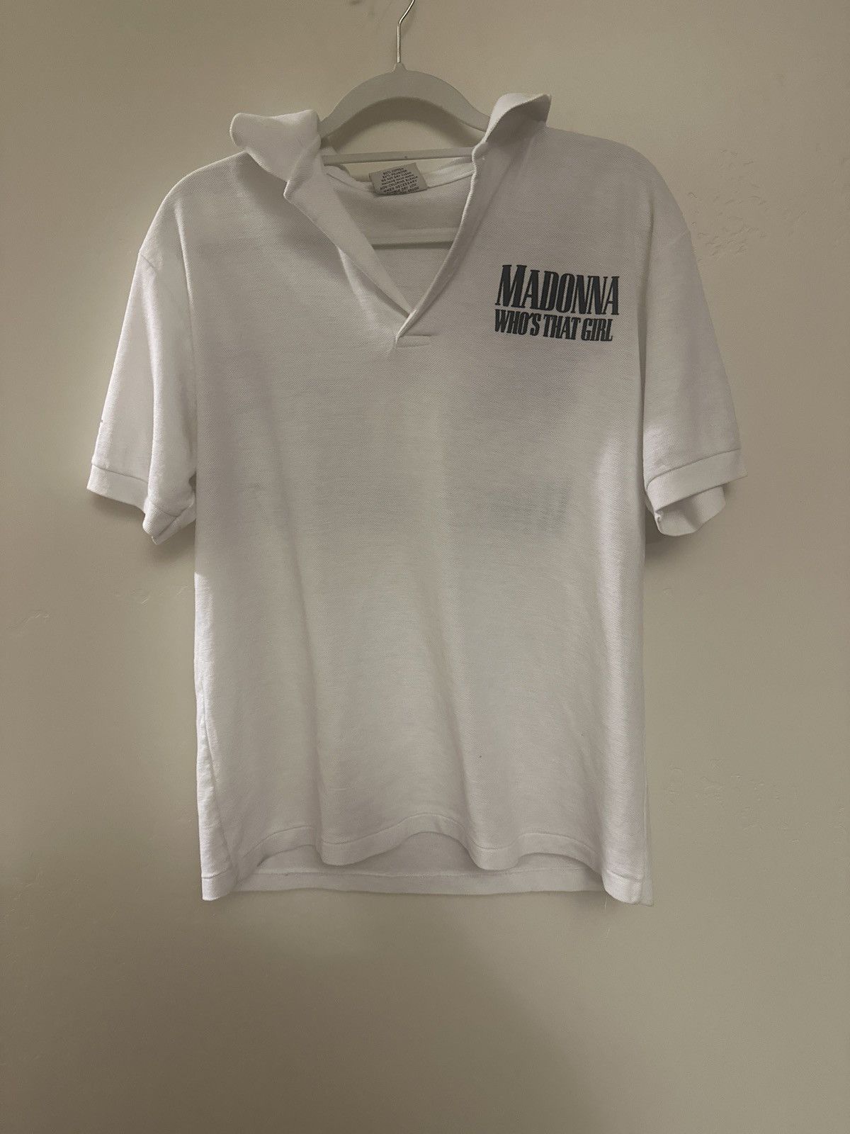 Band Tees Vintage Madonna “Who’s That Girl” World Tour 1987 Crew Polo Size US M / EU 48-50 / 2 - 2 Thumbnail