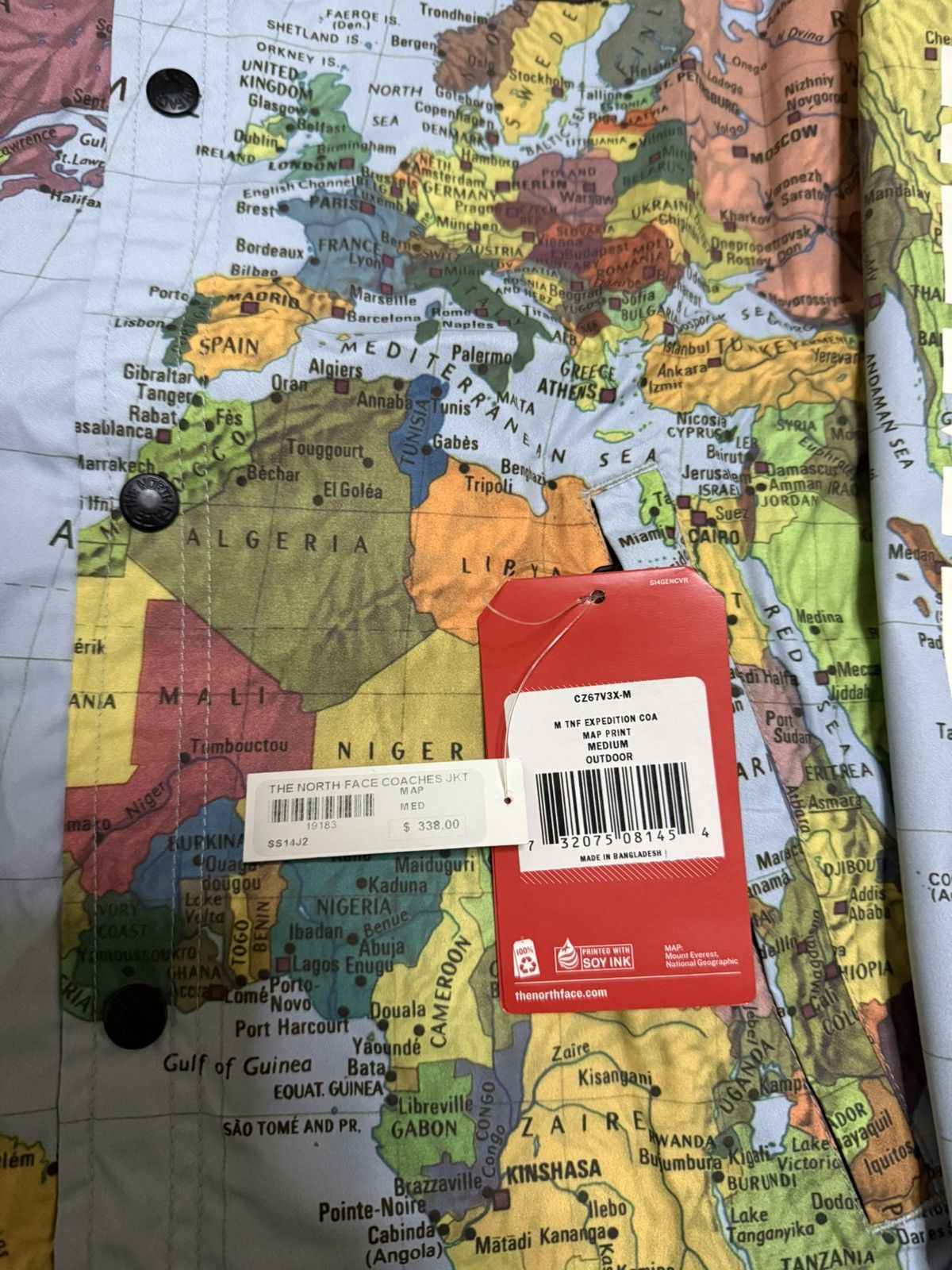 Supreme × The North Face Supreme tnf the north face atlas maps coach jacket Size US M / EU 48-50 / 2 - 2 Thumbnail