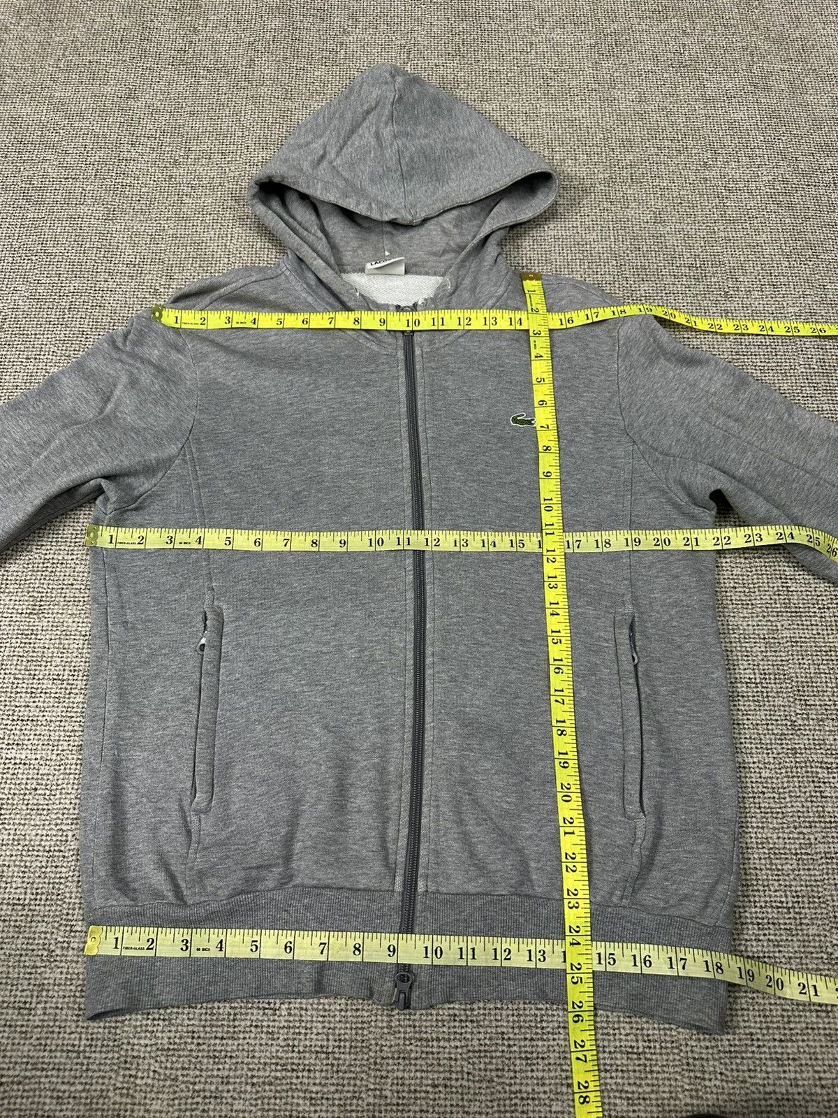 Lacoste Lacoste Distressed Hoodie Z424 Size US L / EU 52-54 / 3 - 8 Thumbnail