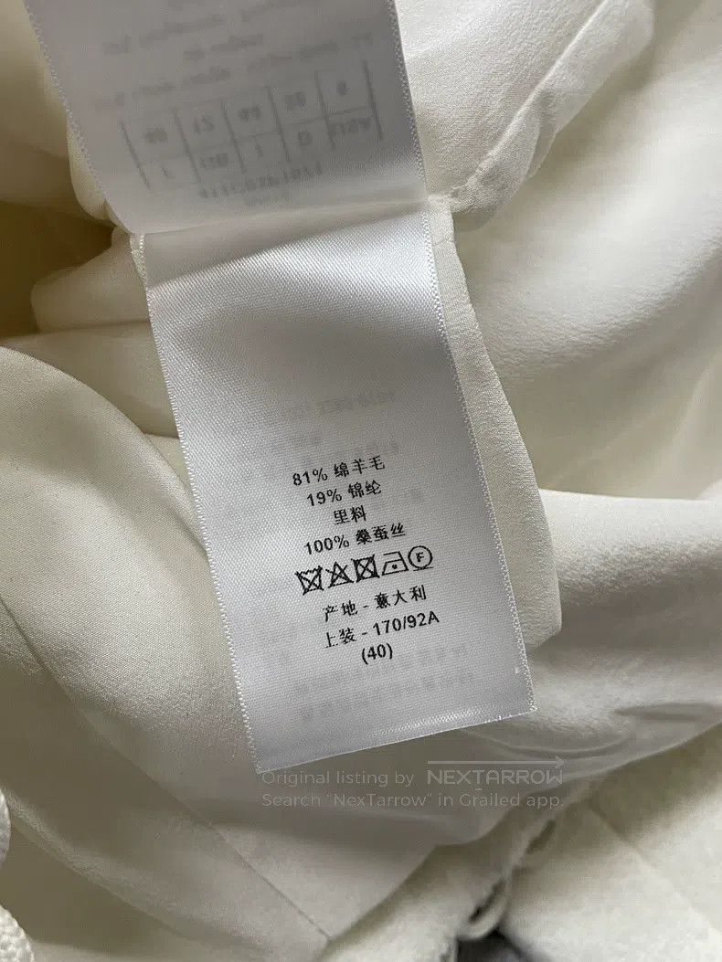Dior Dior White bow double-breasted jacket Size S / US 4 / IT 40 - 6 Thumbnail