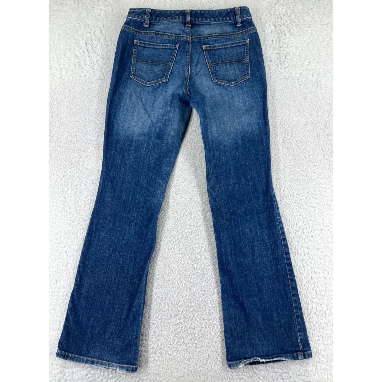Tommy Hilfiger Tommy Hilfiger Jeans Women 4 Blue Denim Flared Leg Stretch Bootcut Pants Continental 5-Pocket Design Cotton Denim Regular Size 4 Women blue jeans Size 27" / US 4 / IT 40 - 2 Thumbnail
