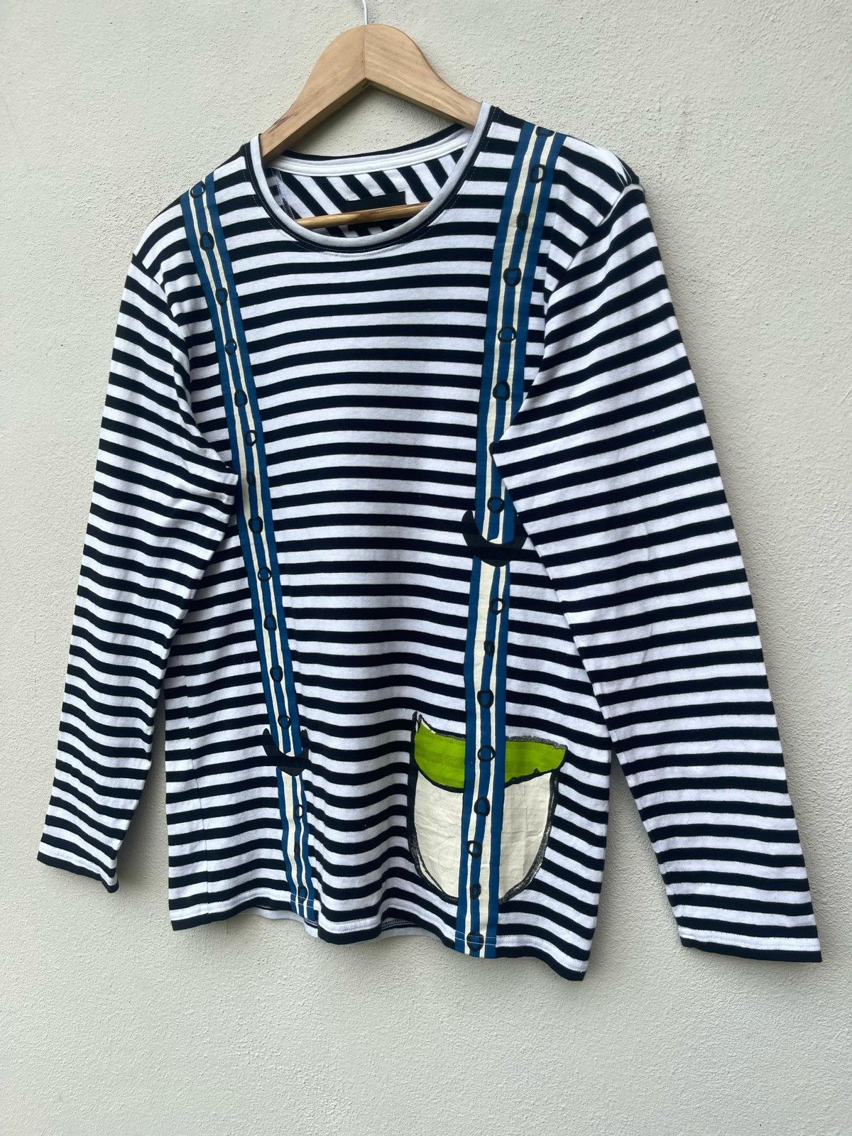 Issey Miyake × Japanese Brand × Tsumori Chisato Issey Miyake Tsumori Chisato Border Line Longsleeve Tee Size US M / EU 48-50 / 2 - 8 Thumbnail