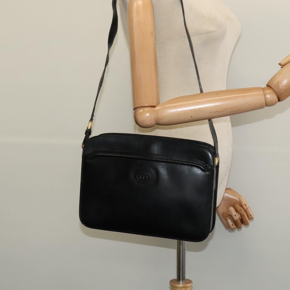Gucci GUCCI Shoulder Bag Leather Black Gold 001 256 001 256 Size ONE SIZE - 22 Thumbnail