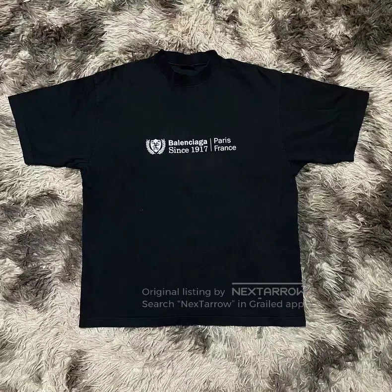 Balenciaga Balenciaga Logo Letter Printed Short Sleeve T-Shirt Size US M / EU 48-50 / 2 - 1 Thumbnail