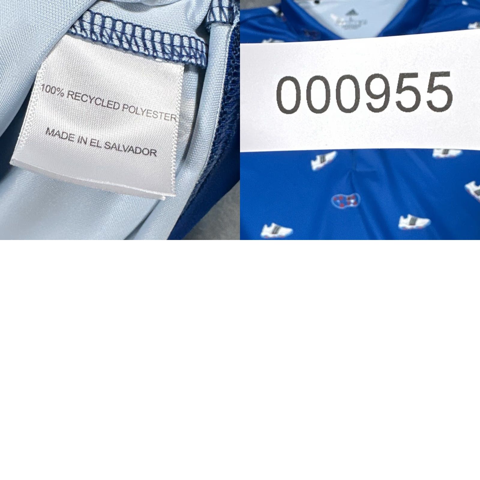 Adidas Adidas Shirt Polo Large Blue Yeezy Ultraboost All Over Print AOP Golf Mens Size US L / EU 52-54 / 3 - 8 Thumbnail