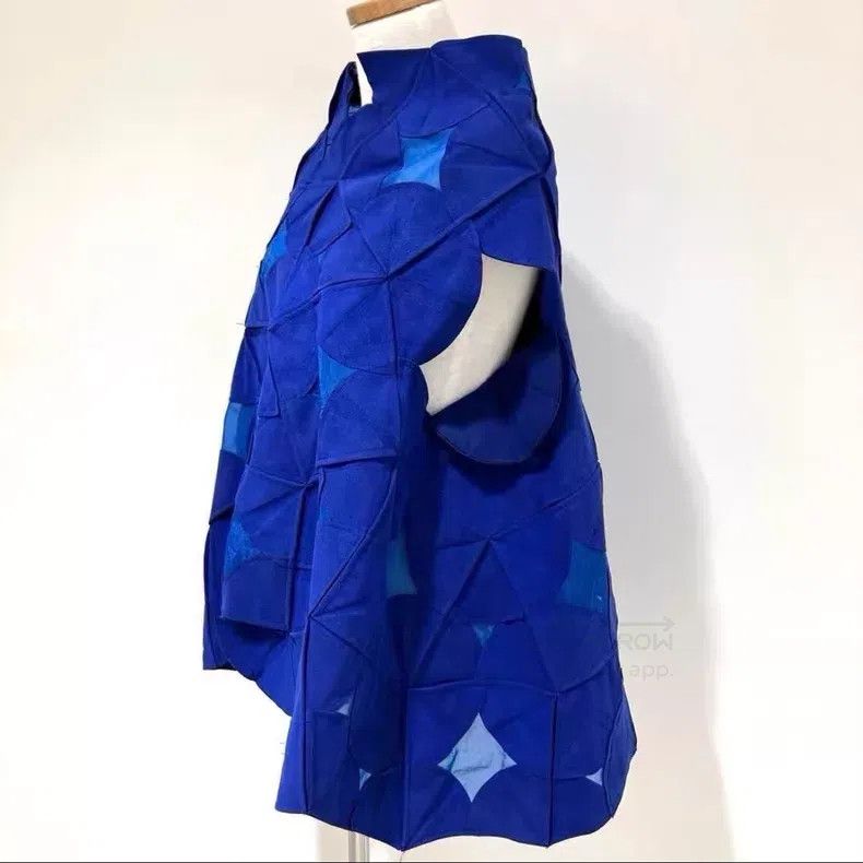Comme des Garcons Comme Des Garcons Blue Circular Patchwork Asymmetric Vest Size S / US 4 / IT 40 - 7 Thumbnail