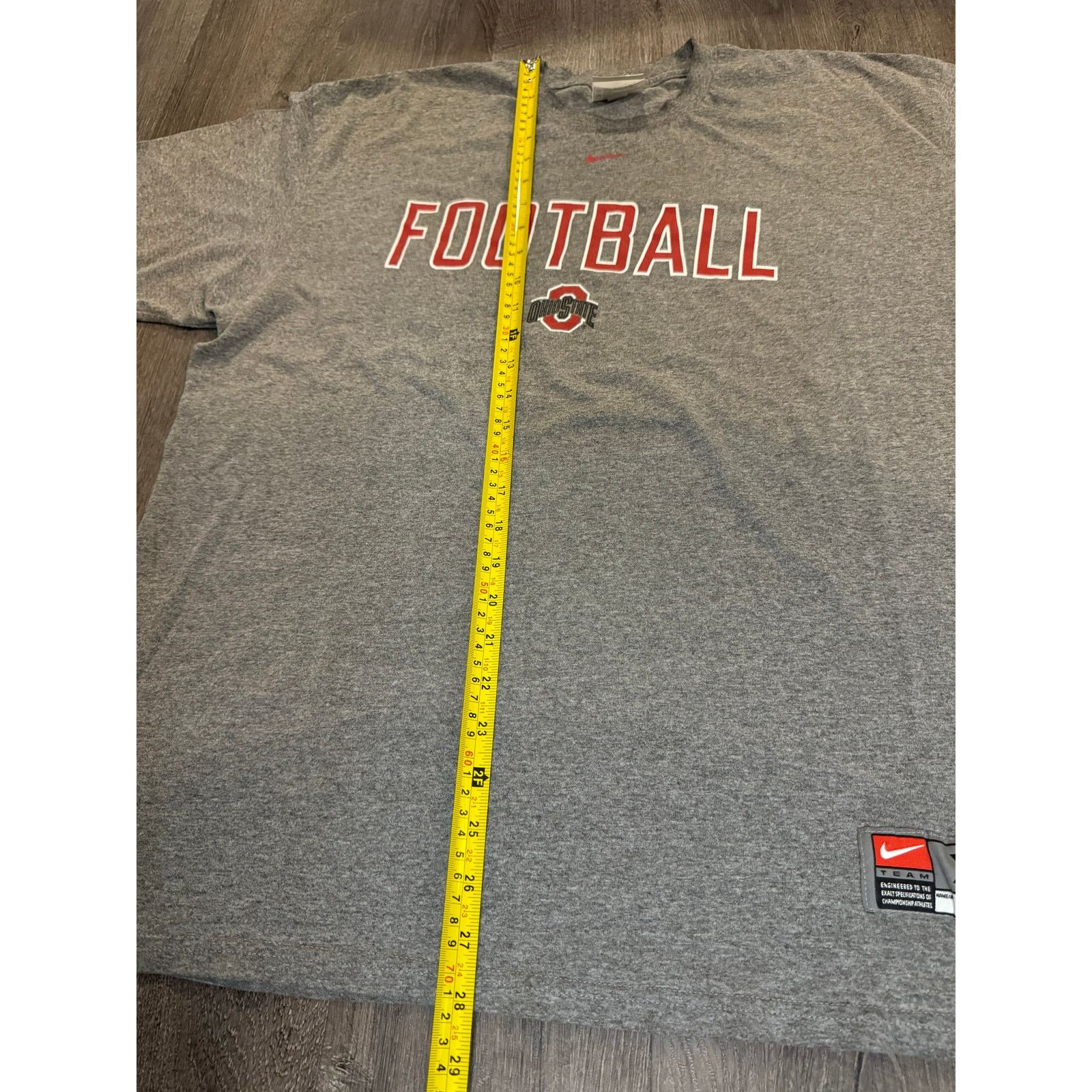 Nike Vintage Ohio State University Nike Team Football Gray Shirt Size US XL / EU 56 / 4 - 6 Thumbnail