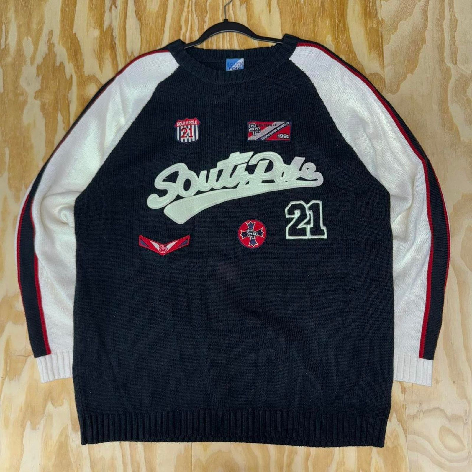 Southpole Vintage y2k south pole 2000s patches knitted sweater Size US XL / EU 56 / 4 - 1 Thumbnail