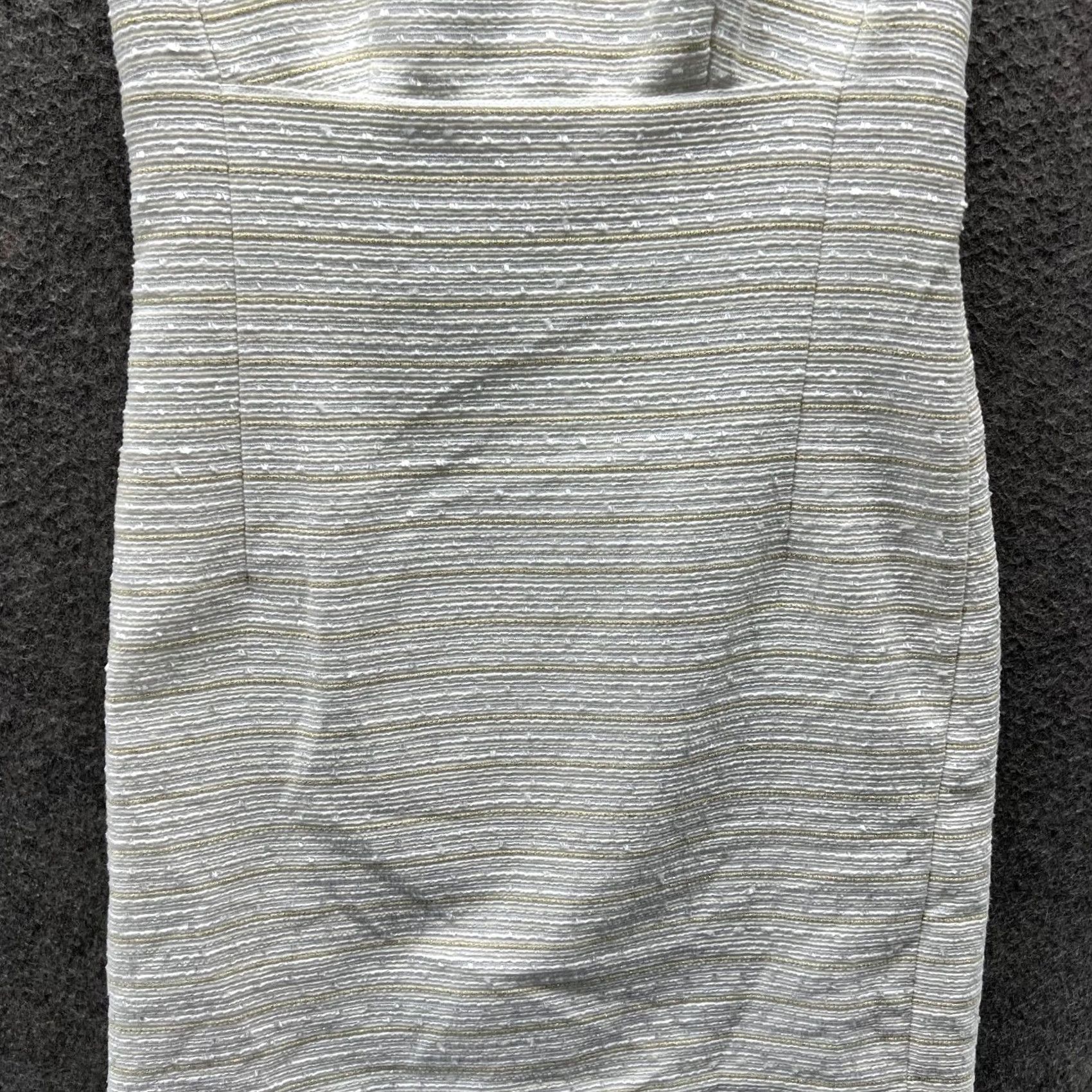 Lilly Pulitzer Lilly Pulitzer Dress Women 0 White Sleeveless Pencil Dress Casual Knit/Cotton Textured Size XS / US 0-2 / IT 36-38 - 3 Thumbnail