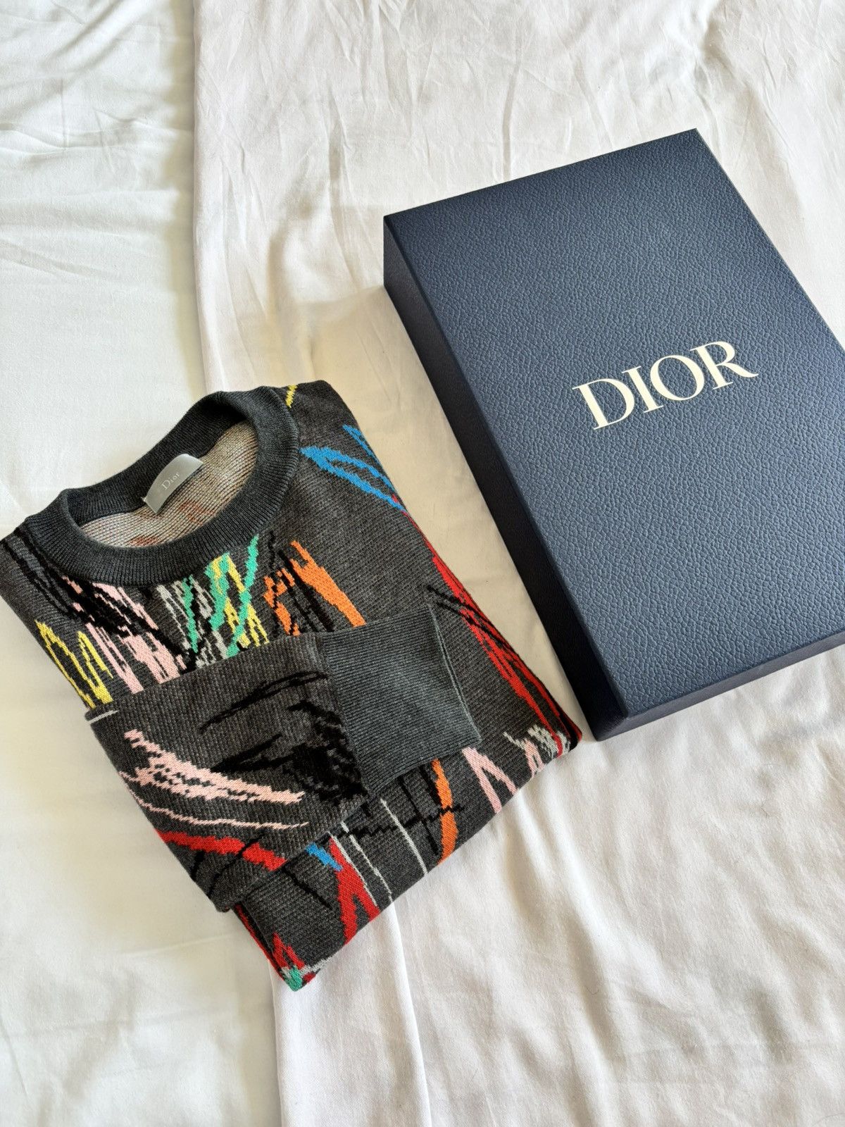Dior Dior Homme SS15 Scribble Knit - Small Size US S / EU 44-46 / 1 - 10 Thumbnail