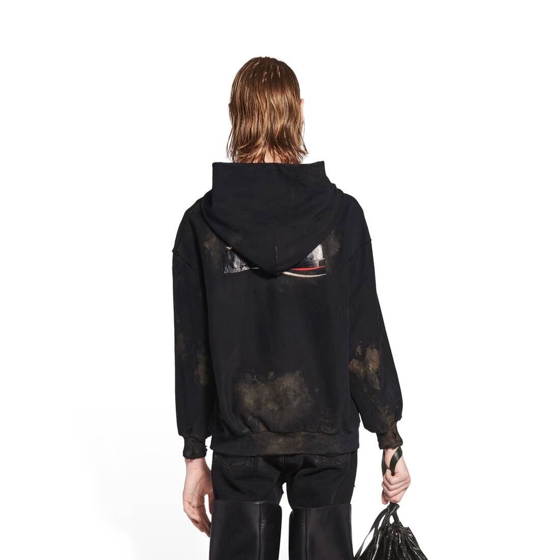 Balenciaga o1srvl11e0925 Dup / Gaffer Zip-Up Hoodie Small Fit in Black Size US XS / EU 42 / 0 - 8 Thumbnail