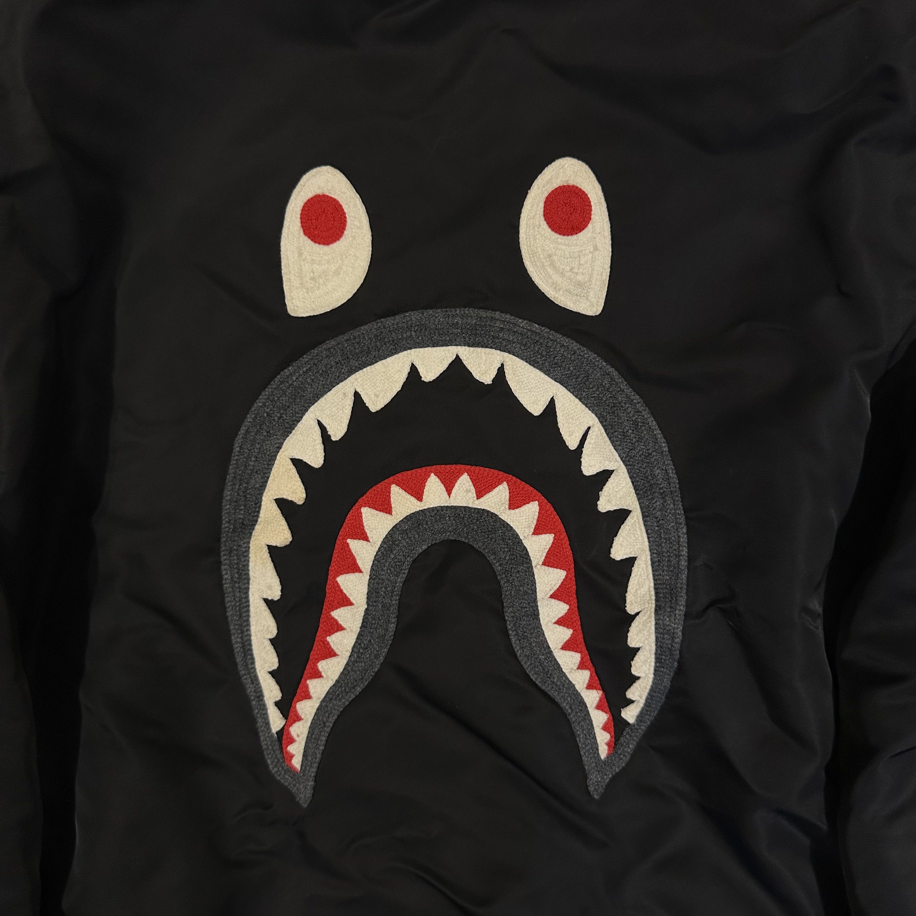 Bape Shark MA-1 Jacket Size US XL / EU 56 / 4 - 5 Thumbnail