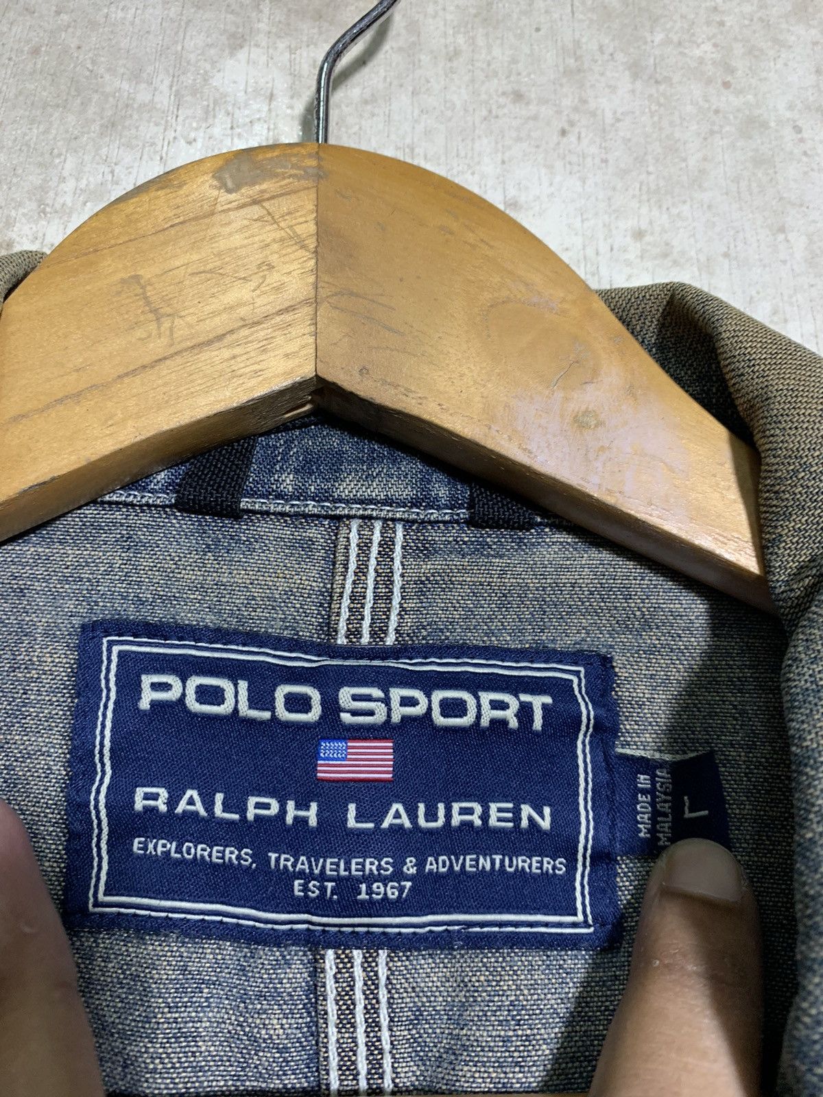 Polo Ralph Lauren 🔥VTG POLO SPORT WORKWEAR DENIM CHORE JACKET Size US L / EU 52-54 / 3 - 11 Thumbnail