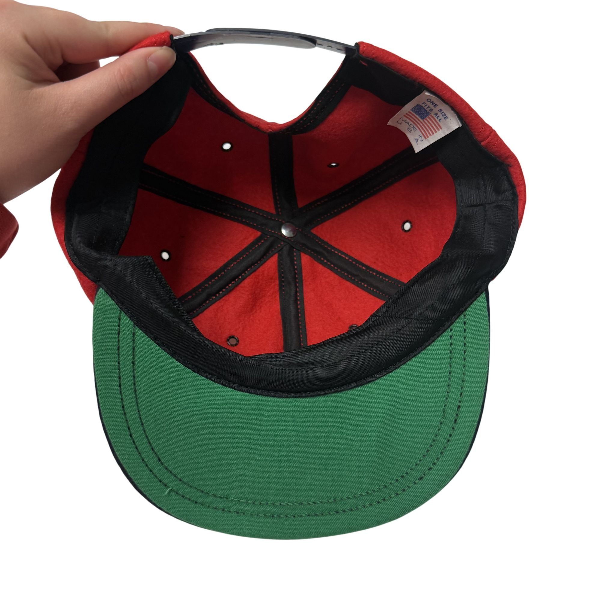 Other NOS Vtg DEXTER USA Red TRUCKER Hat Felted Wool Snapback Size ONE SIZE - 5 Thumbnail