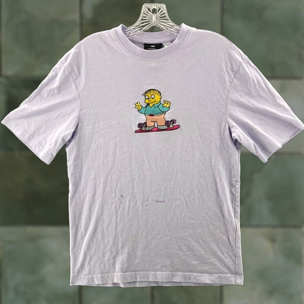 H&M H&M The Simpsons Ralph Wiggum T-Shirt Mens XS Embroidered Relaxed Fit - Vintage? No Size US M / EU 48-50 / 2 - 1 Thumbnail