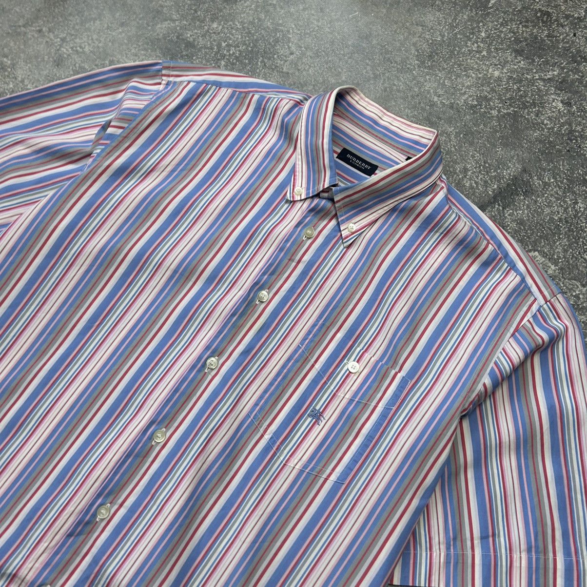 Burberry Luxury Burberry Small logo Multicolor designer button shirt Size US XL / EU 56 / 4 - 2 Thumbnail