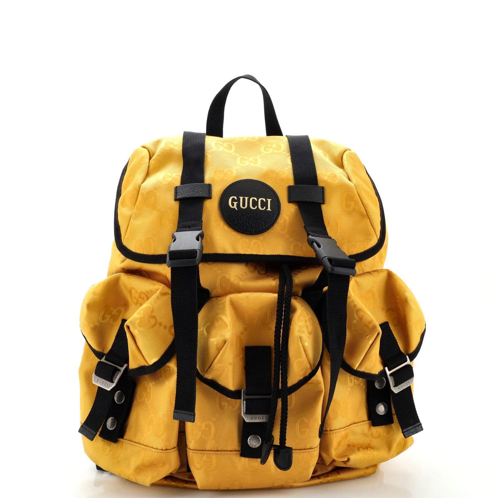 image of Gucci Off The Grid Backpack GG Econyl None in Yellow, Women's