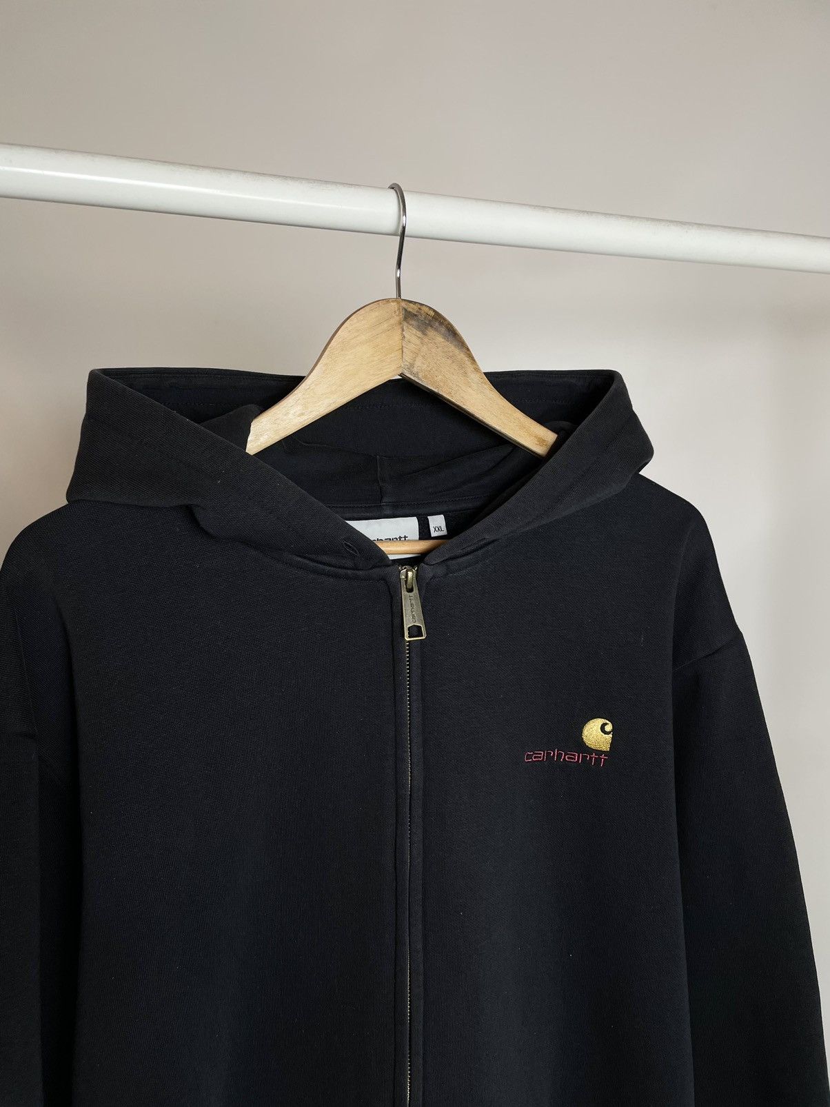 Carhartt Carhartt WIP 🌆 black faded hooded work squad hoodie jacket Size US XXL / EU 58 / 5 - 5 Thumbnail