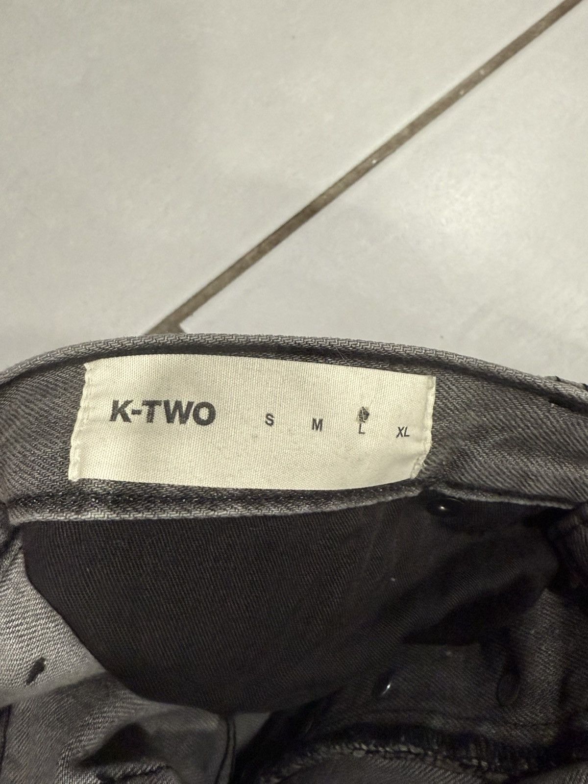 K-Two Studios Ktwo Studios Heavy Denim Grey Size US 33 - 5 Thumbnail