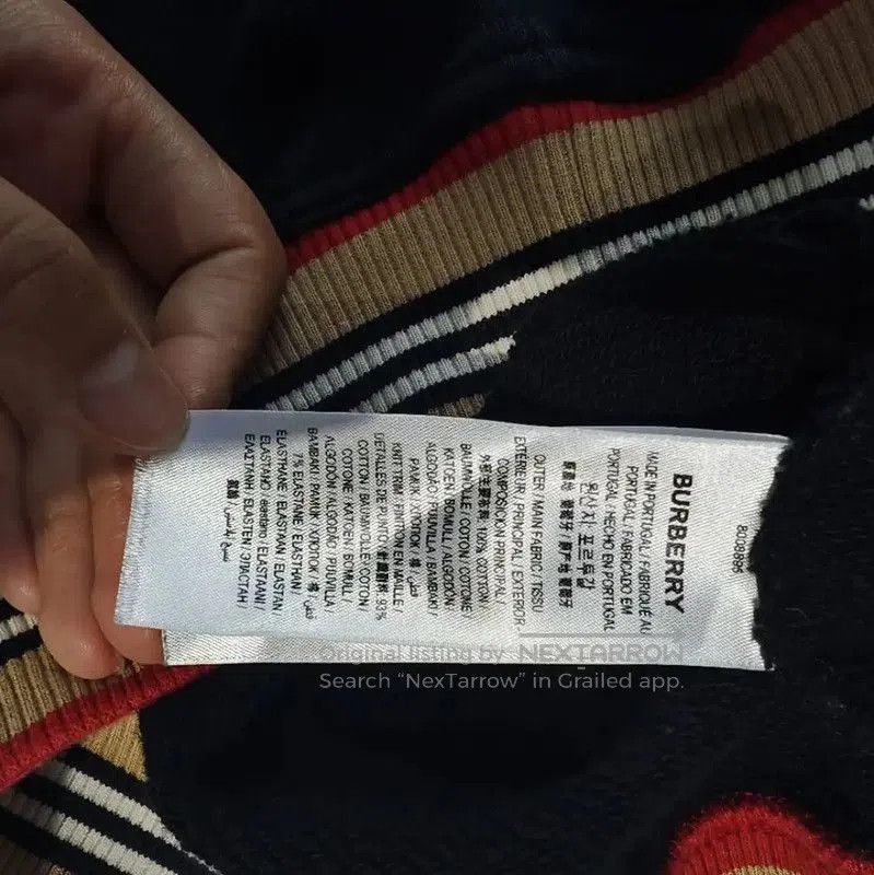 Burberry Burberry Black Cotton Women's Hoodie. Size XS / US 0-2 / IT 36-38 - 5 Thumbnail