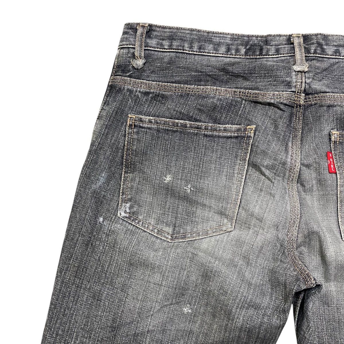 Hysteric Glamour Vintage X-Girl Distressed Denim Faded Black Jeans Size US 30 / EU 46 - 11 Thumbnail