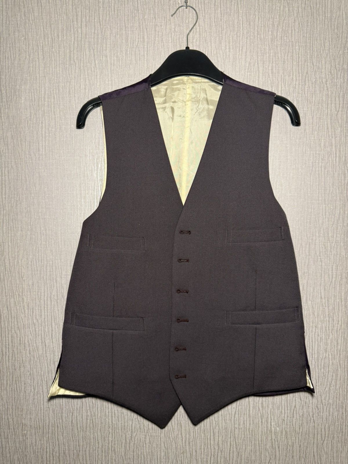 Vintage Purple waistcoat men’s Size 38R - 1 Thumbnail