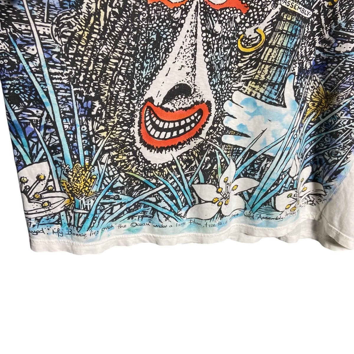 Vintage Vintage 90s Assembly Bonnie Lies Over The Ocean OVP T-Shirt Size US XL / EU 56 / 4 - 4 Thumbnail