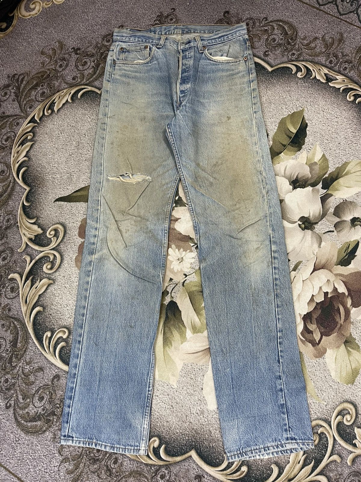 Levi's Vintage Levis Distressed Streetwear Size US 33 - 1 Thumbnail