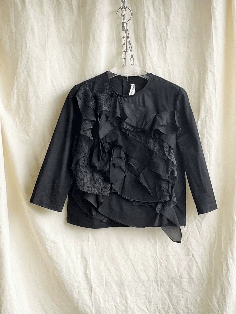Comme des Garcons Comme Des Garcons Rose and Blood Period Lace Polyester Kni Size S / US 4 / IT 40 - 2 Thumbnail