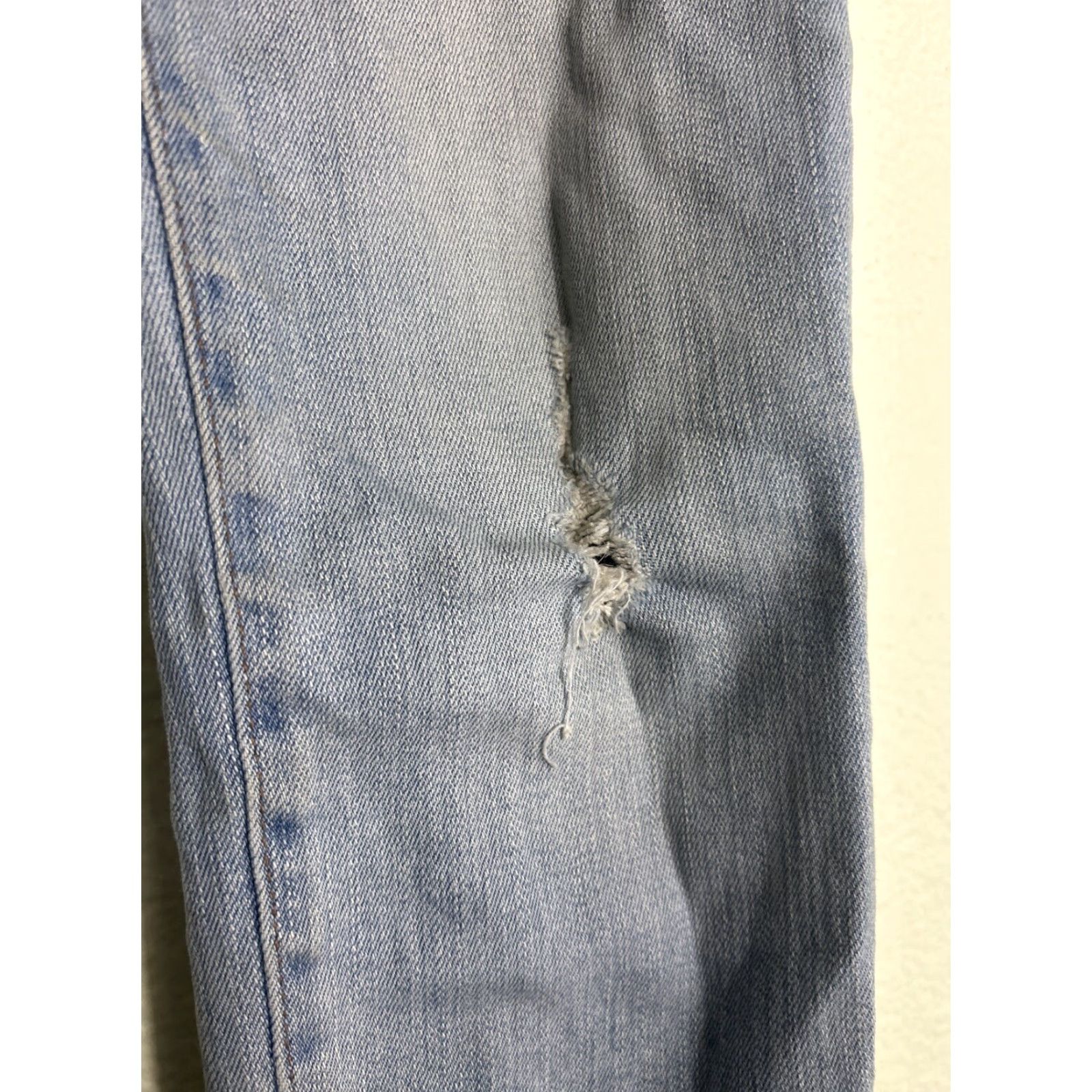Madewell Madewell Women's Size 25 9" High-Rise Skinny Distressed Light Wash Jeans Size 42" / US 20 - 4 Thumbnail