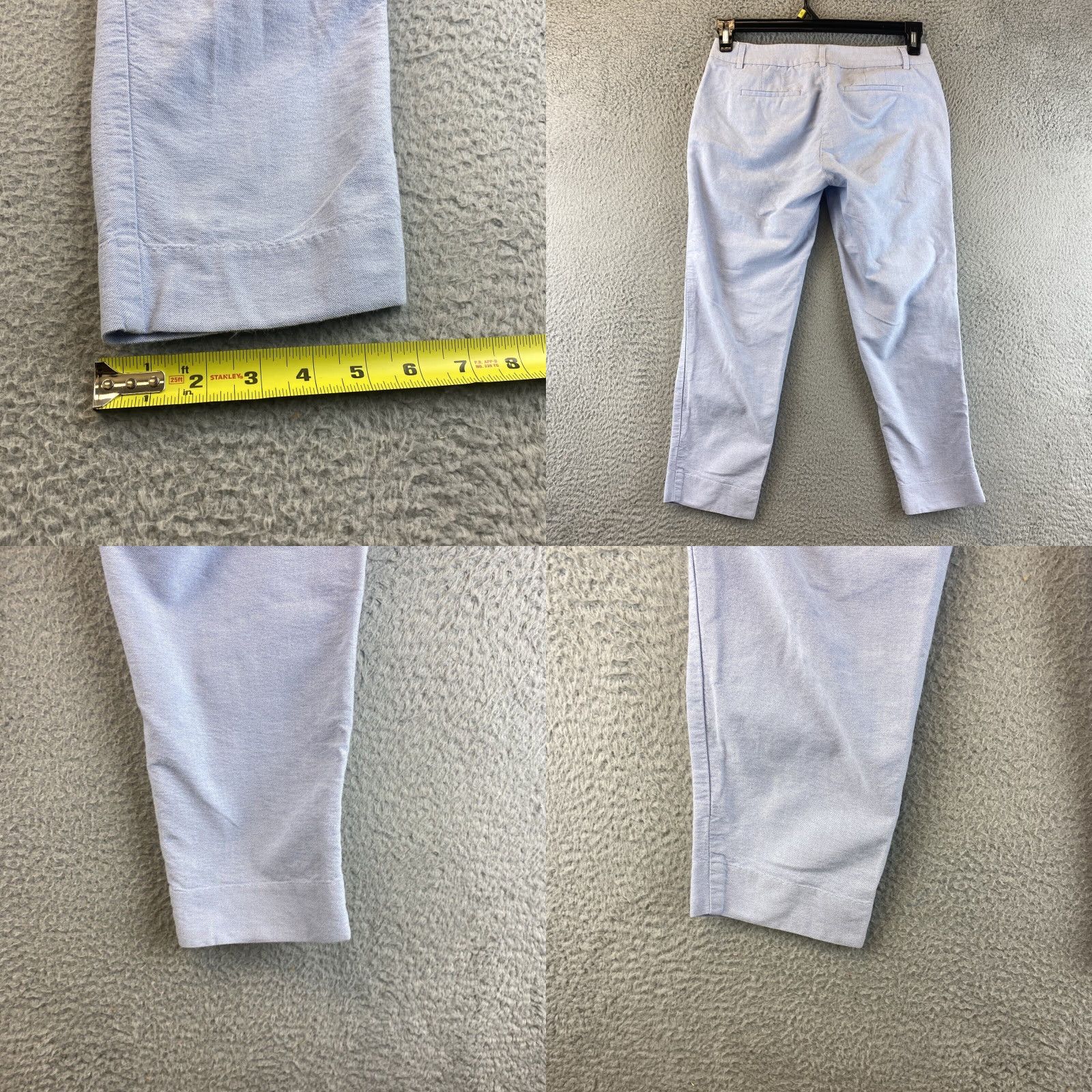 J.Crew J.CREW Skimmer Cropped Pants Woman Size 2 Blue Slim Crop Regular Pants Women's Clothing Size 26" / US 2 / IT 38 - 8 Thumbnail