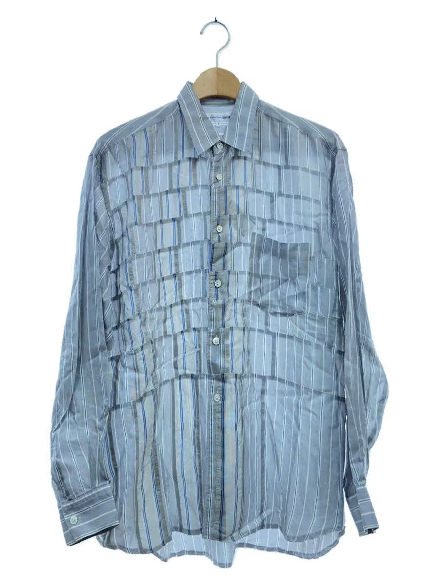 Comme des Garcons × Comme des Garcons SHIRT Reconstructed Striped Button Shirt - Comme Des Garcons Size US S / EU 44-46 / 1 - 1 Thumbnail