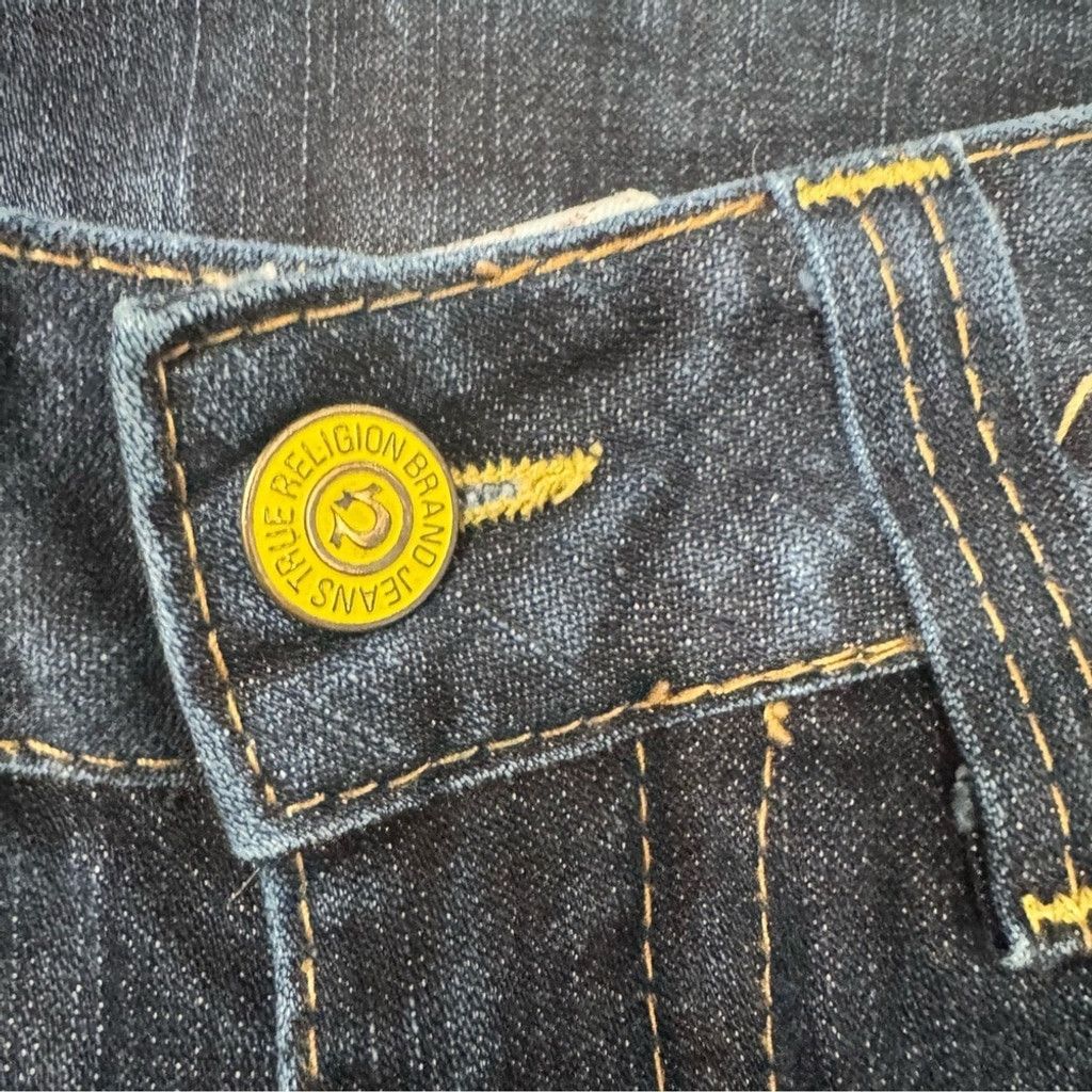 True Religion True Religion Y2K Women's Jeans–Big-T Flap Pockets Low-Rise Size 28" / US 6 / IT 42 - 8 Thumbnail